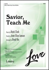 Savior, Teach Me SATB/SAB choral sheet music cover
